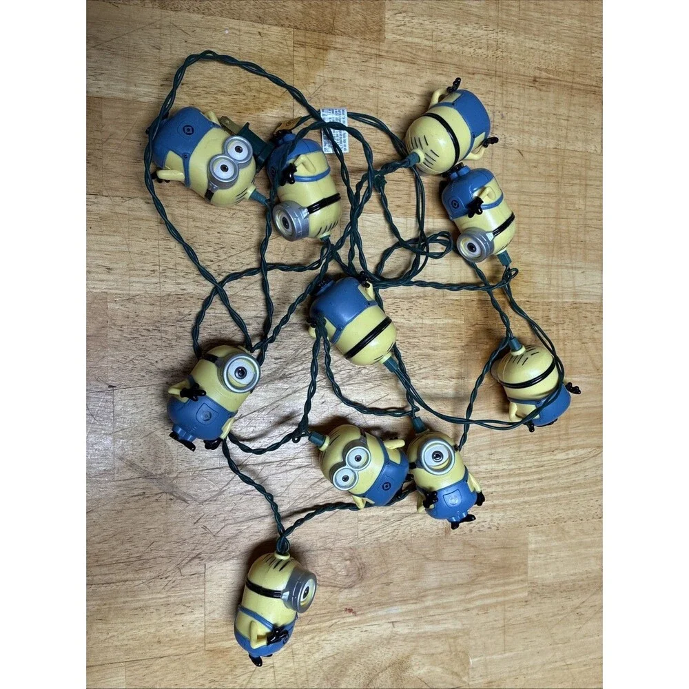 DESPICABLE ME Minions Christmas 10 Light Set Indoor Outdoor TESTED